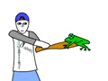 Frog Batting hrať on-line