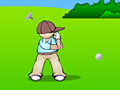 Golf muž hrať on-line